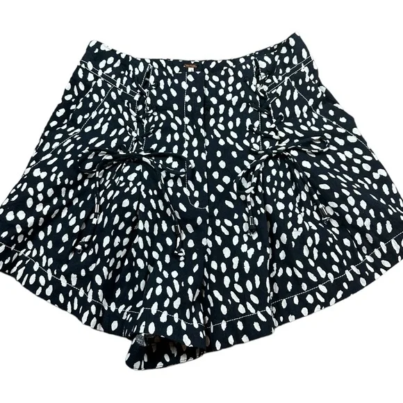 FREE PEOPLE: Lace -Up Bennett Polka Dot Shorts -Size 0 - Picture 5 of 13